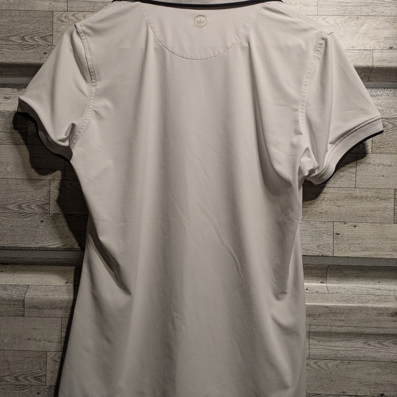 Peter Millar Women's Cream Short Sleeve Polo - Picture 7 of 7